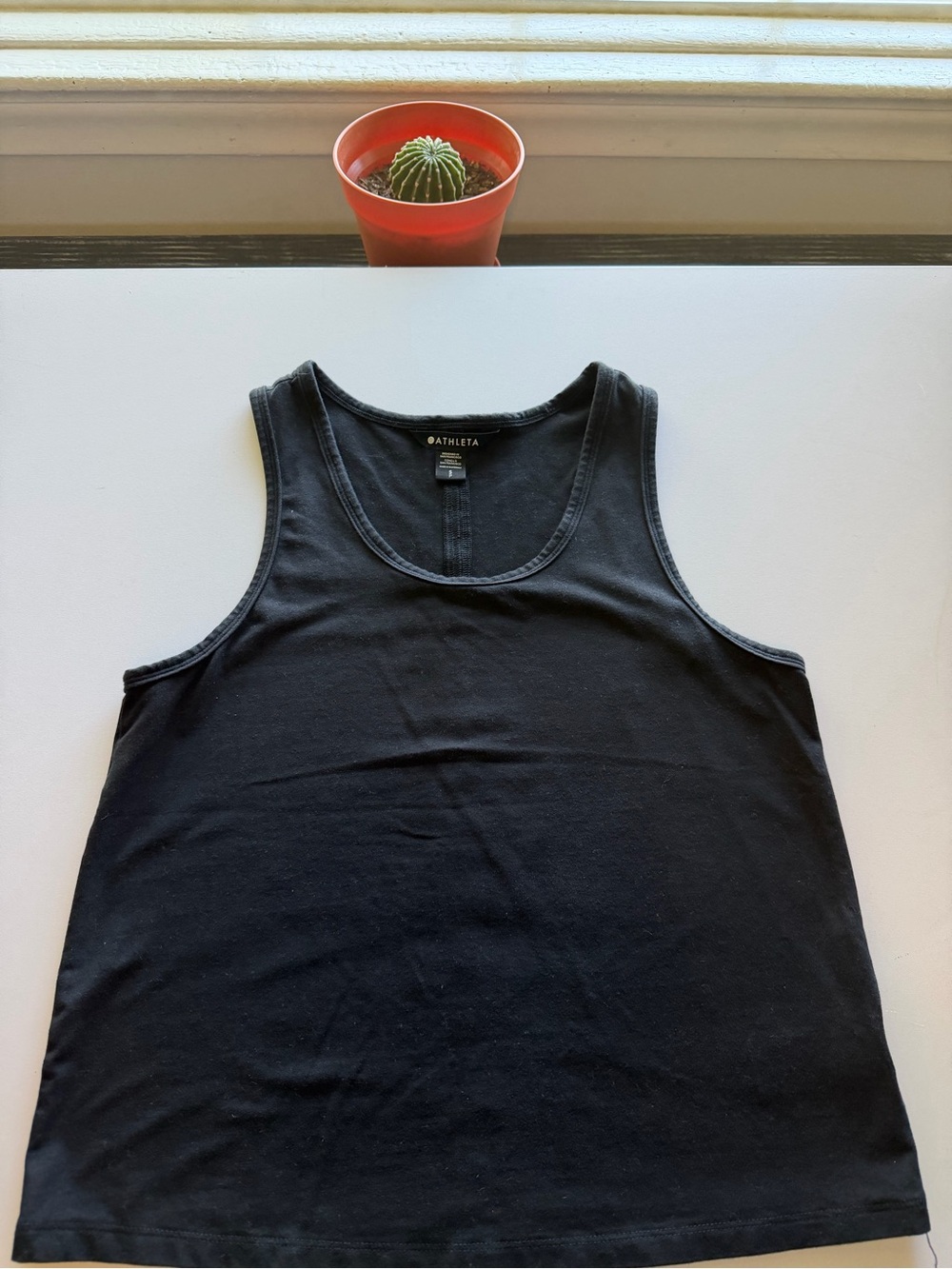Athleta Black Scoop Neck Athletic Tank